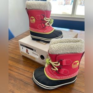 Sorel Children’s Yoot PAC TP Waterproof Boots, Bright Rose, Size 8
